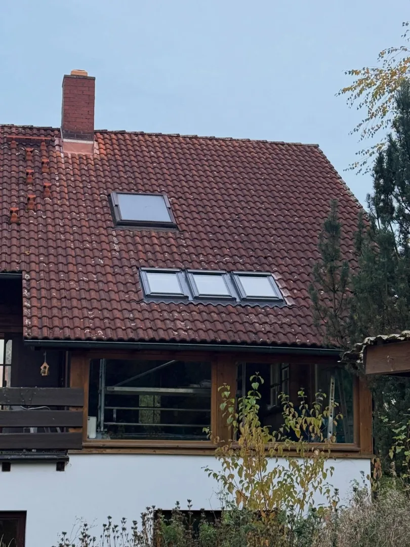 Einbau einer Velux Trio-Lösung im Wintergarten
